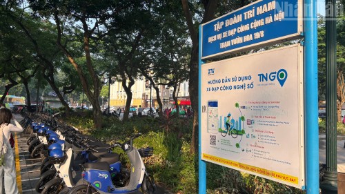 Công ty Trí Nam trong nước bắt đầu vận hành dịch vụ xe đạp điện cho thuê tại Hà Nội